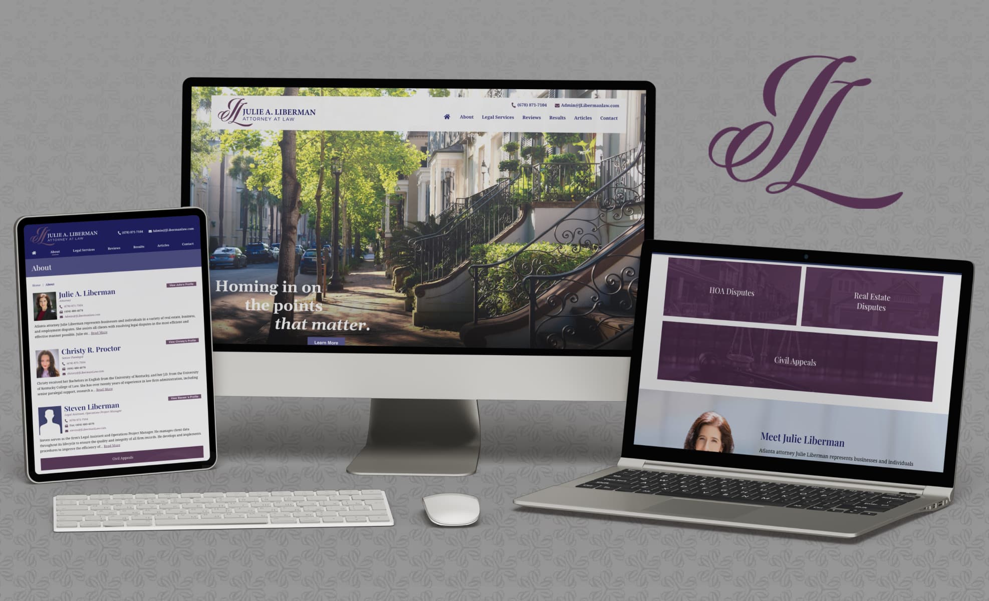 Law Firm Website design for Julie A. Liberman, LLC