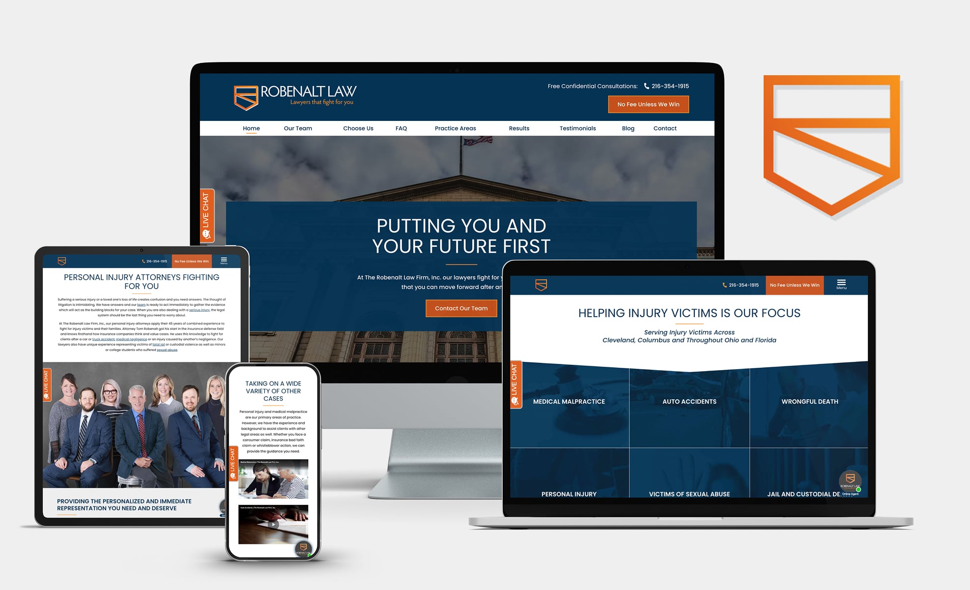 Law Firm Website design for Robenalt Law