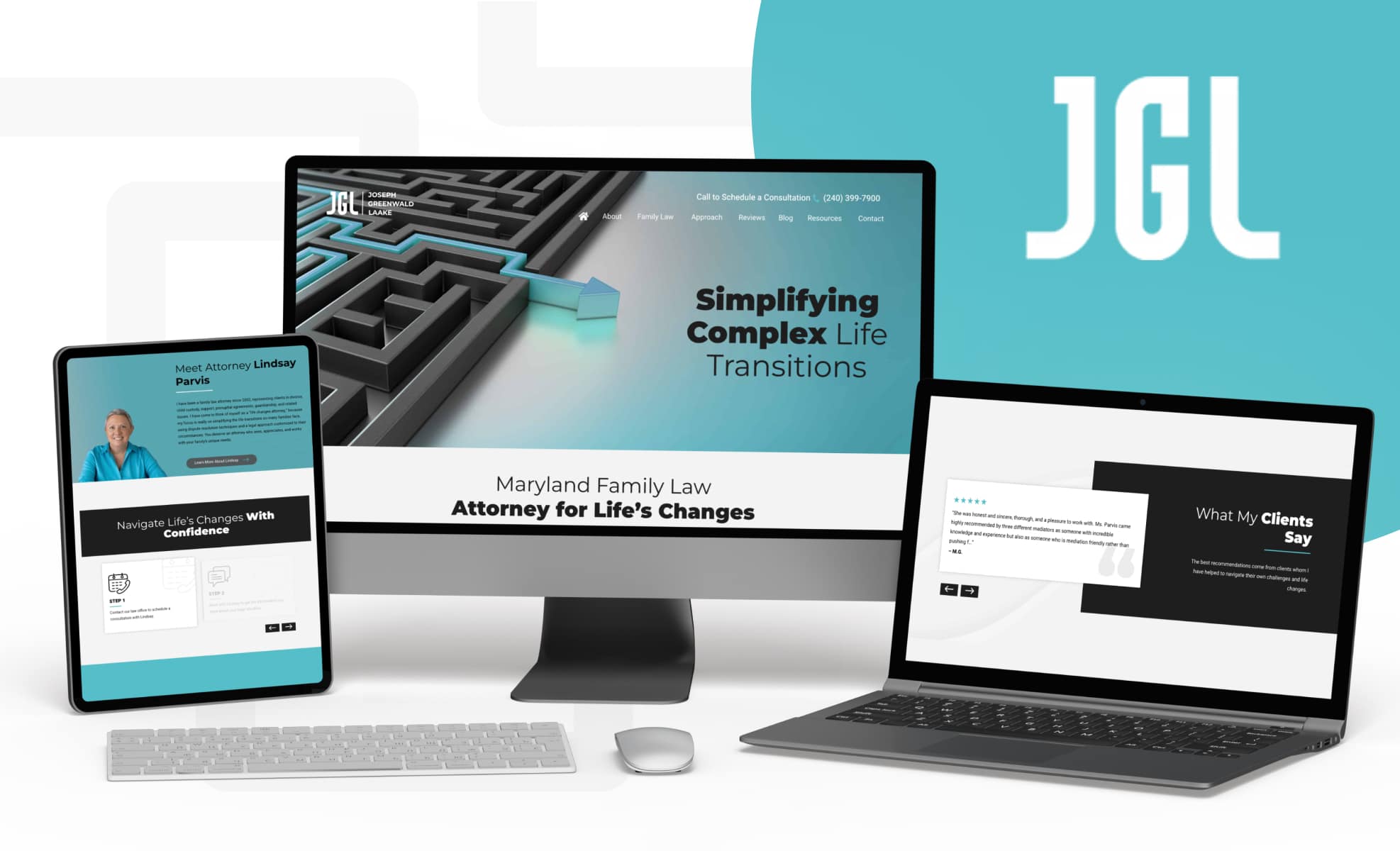 Law Firm Website design for Lindsay Parvis, Attorney…