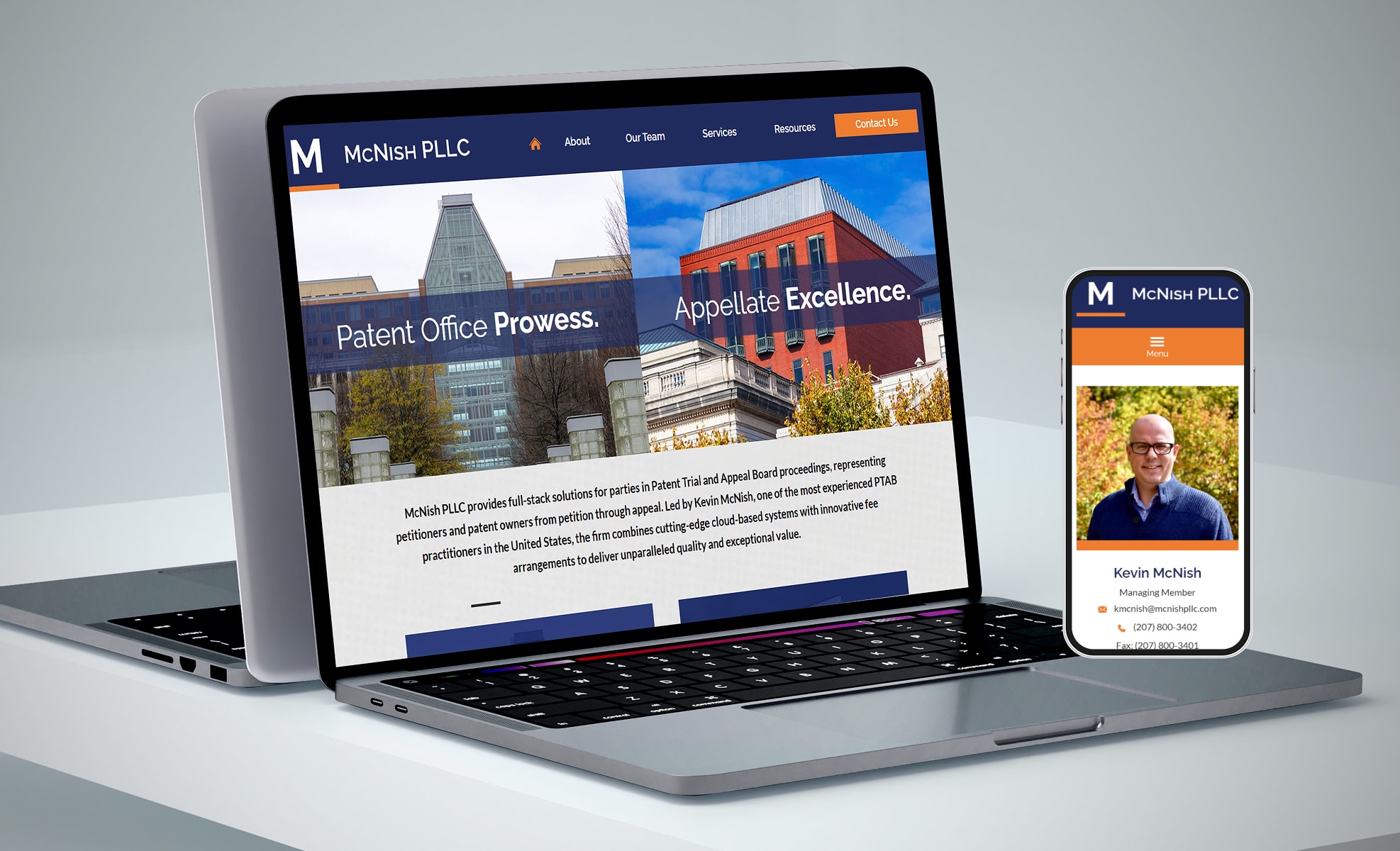 Law Firm Website design for McNish PLLC