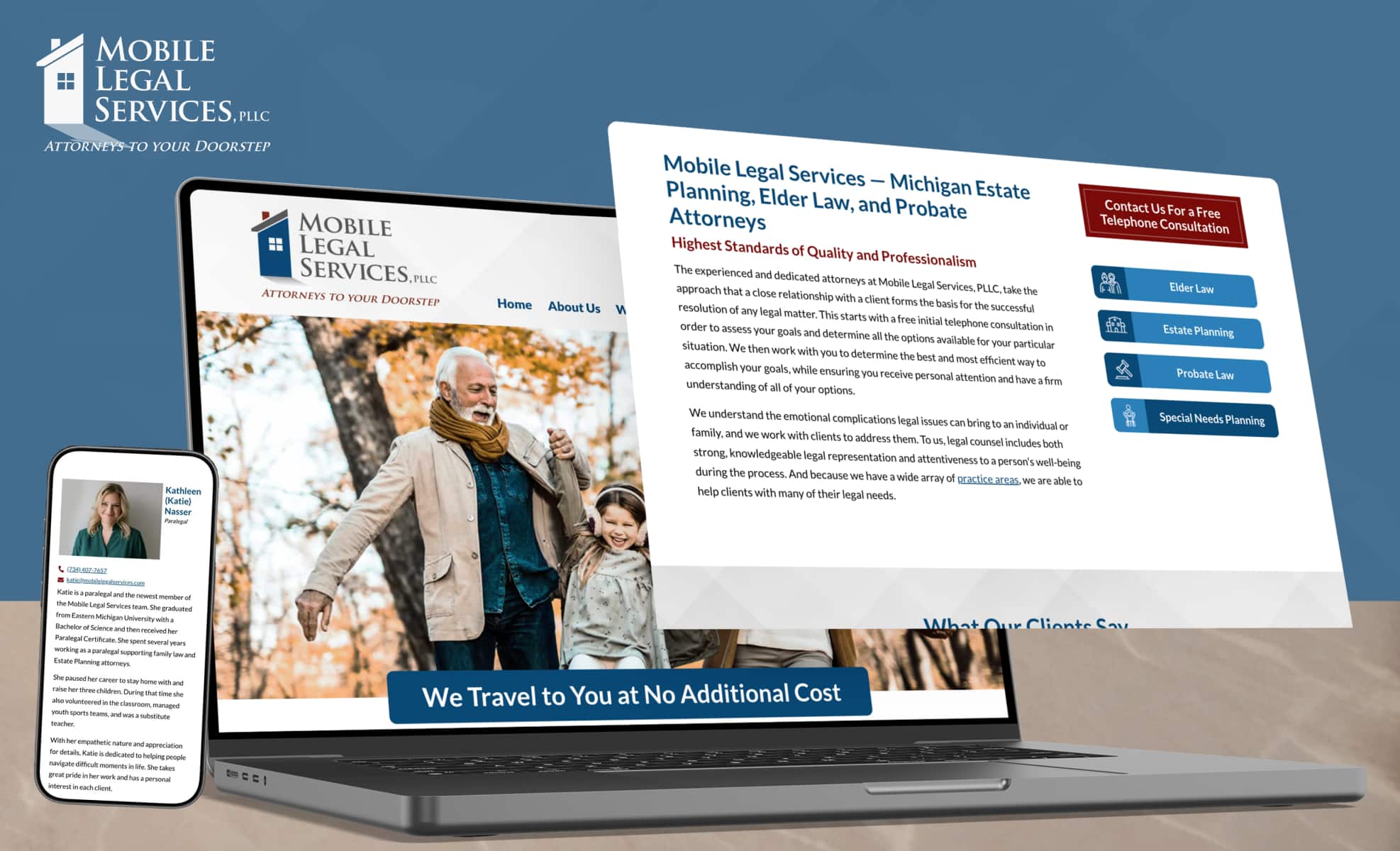 Law Firm Website design for Mobile Legal Services, PL…