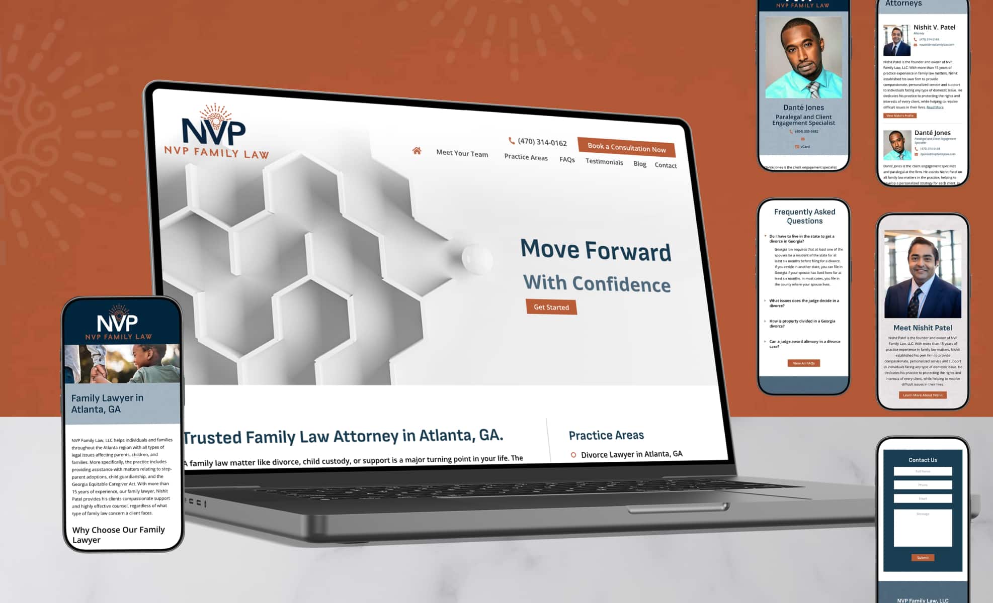 Law Firm Website design for NVP Family Law, LLC
