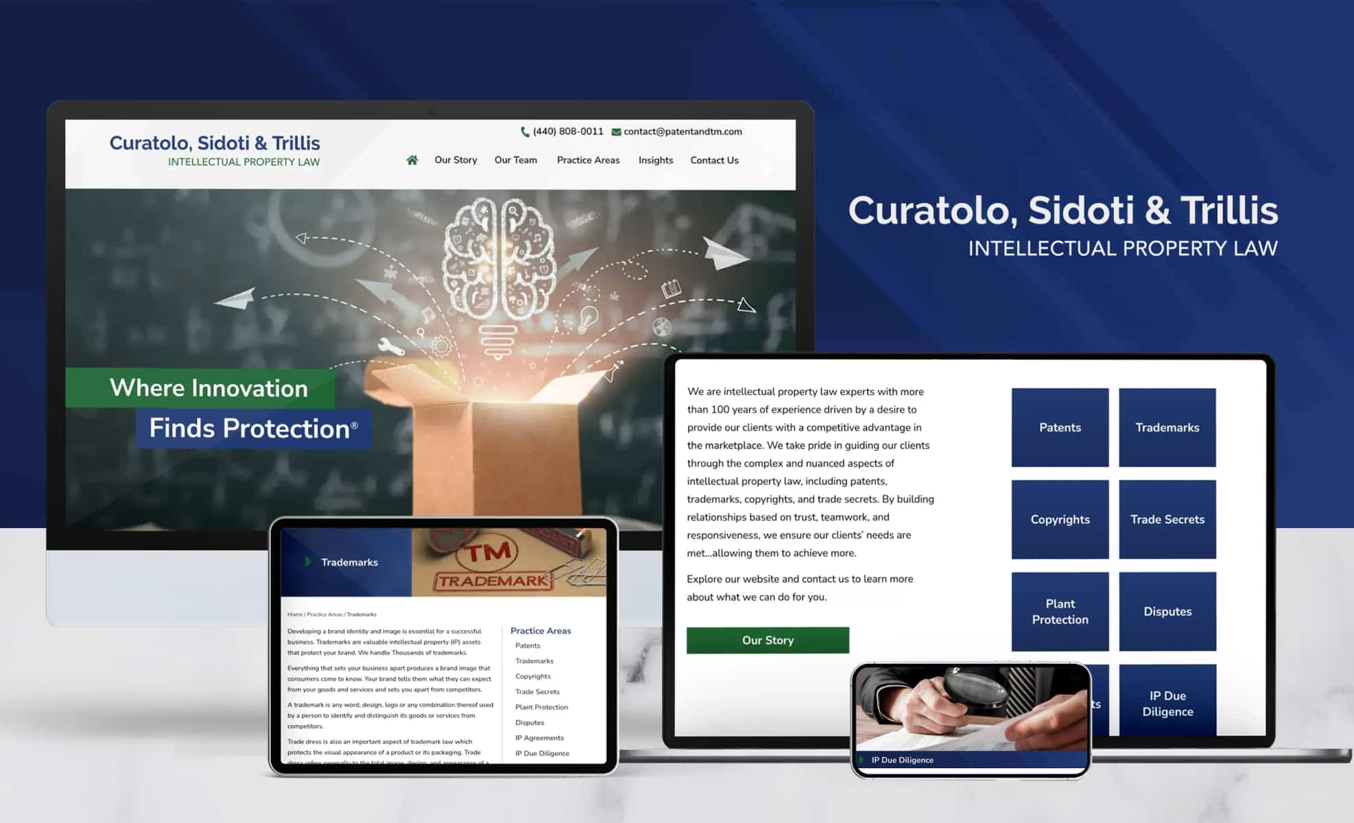 Law Firm Website design for Curatolo Sidoti Trillis C…