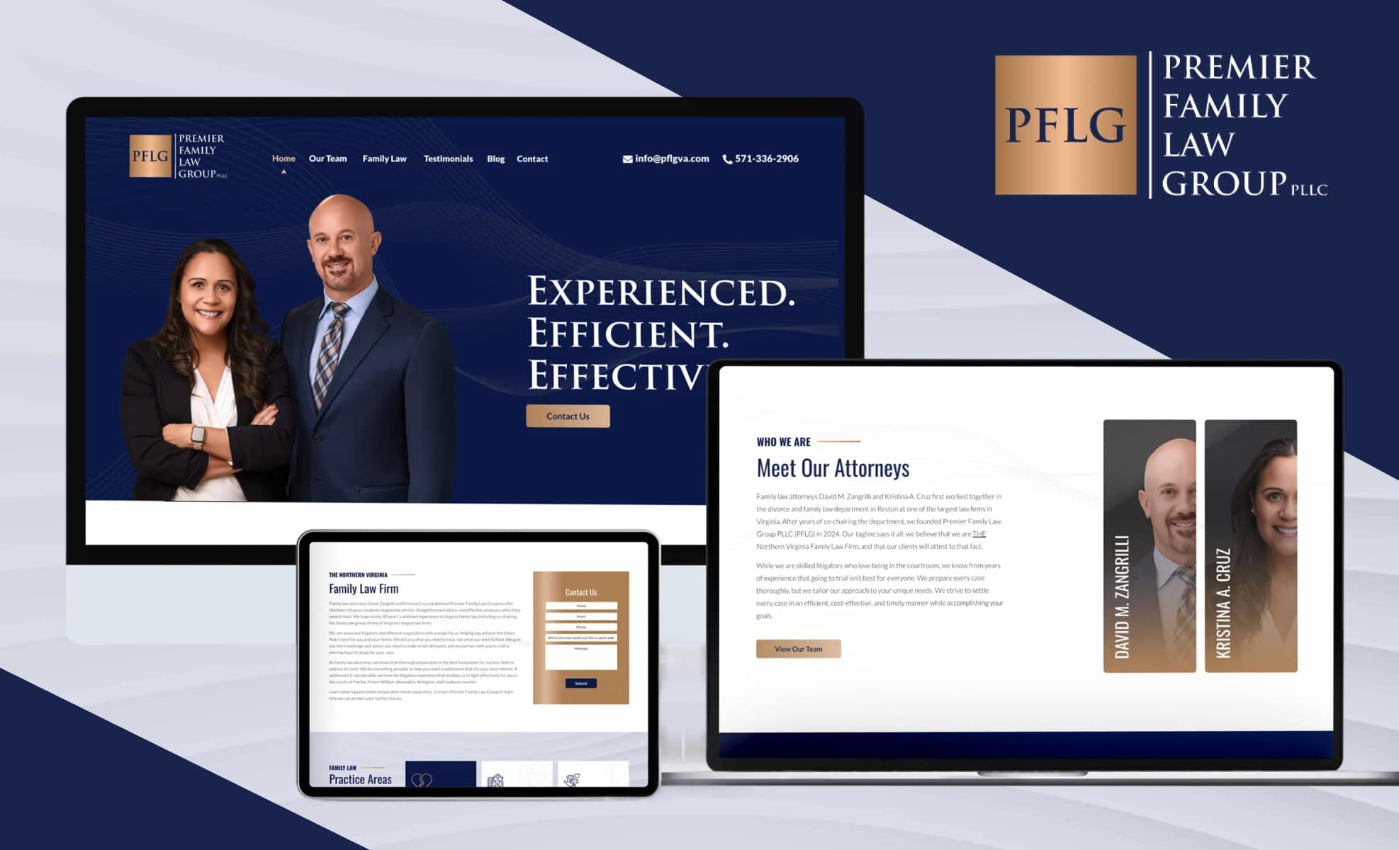 Law Firm Website design for Premier Family Law Group…