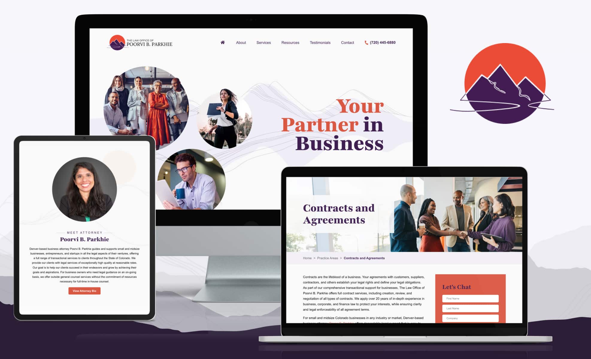Law Firm Website design for The Law Office of Poorvi…