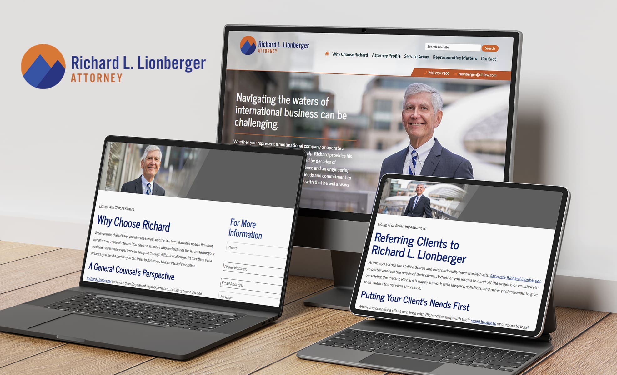Law Firm Website design for Richard Lionberger, Attor…