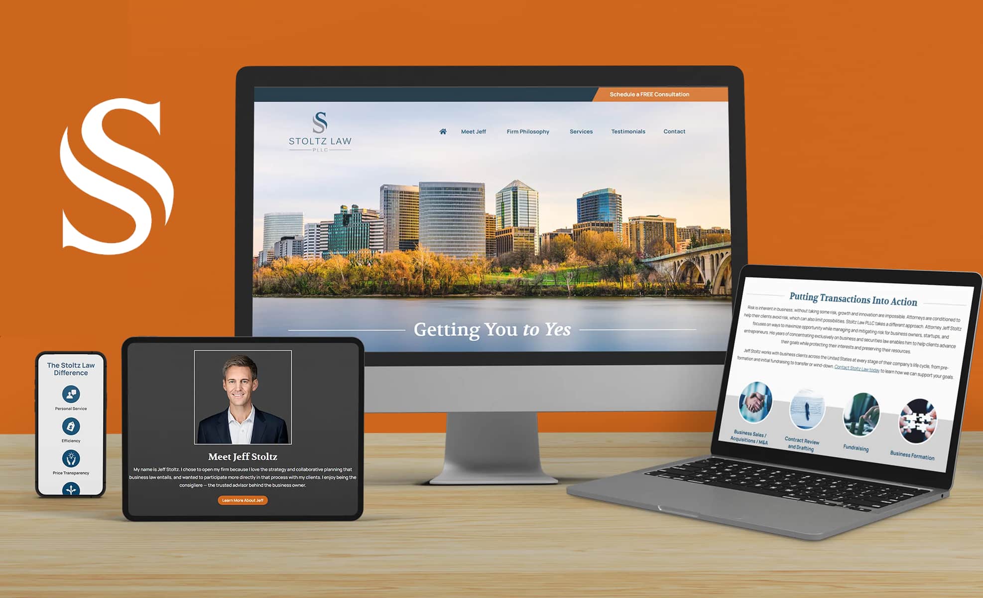 Law Firm Website design for Stoltz Law PLLC