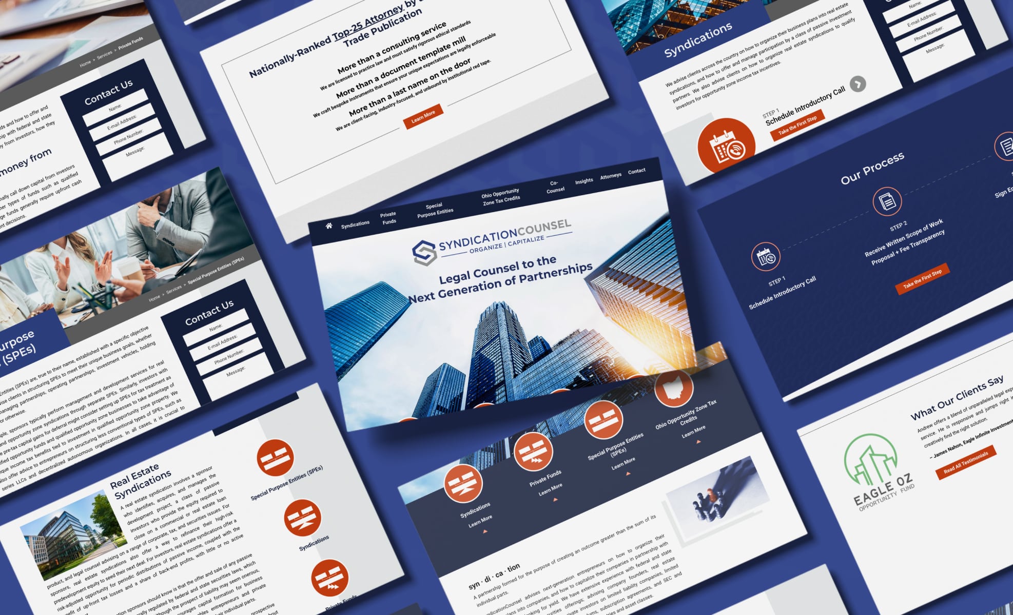 Law Firm Website design for SyndicationCounsel LLC