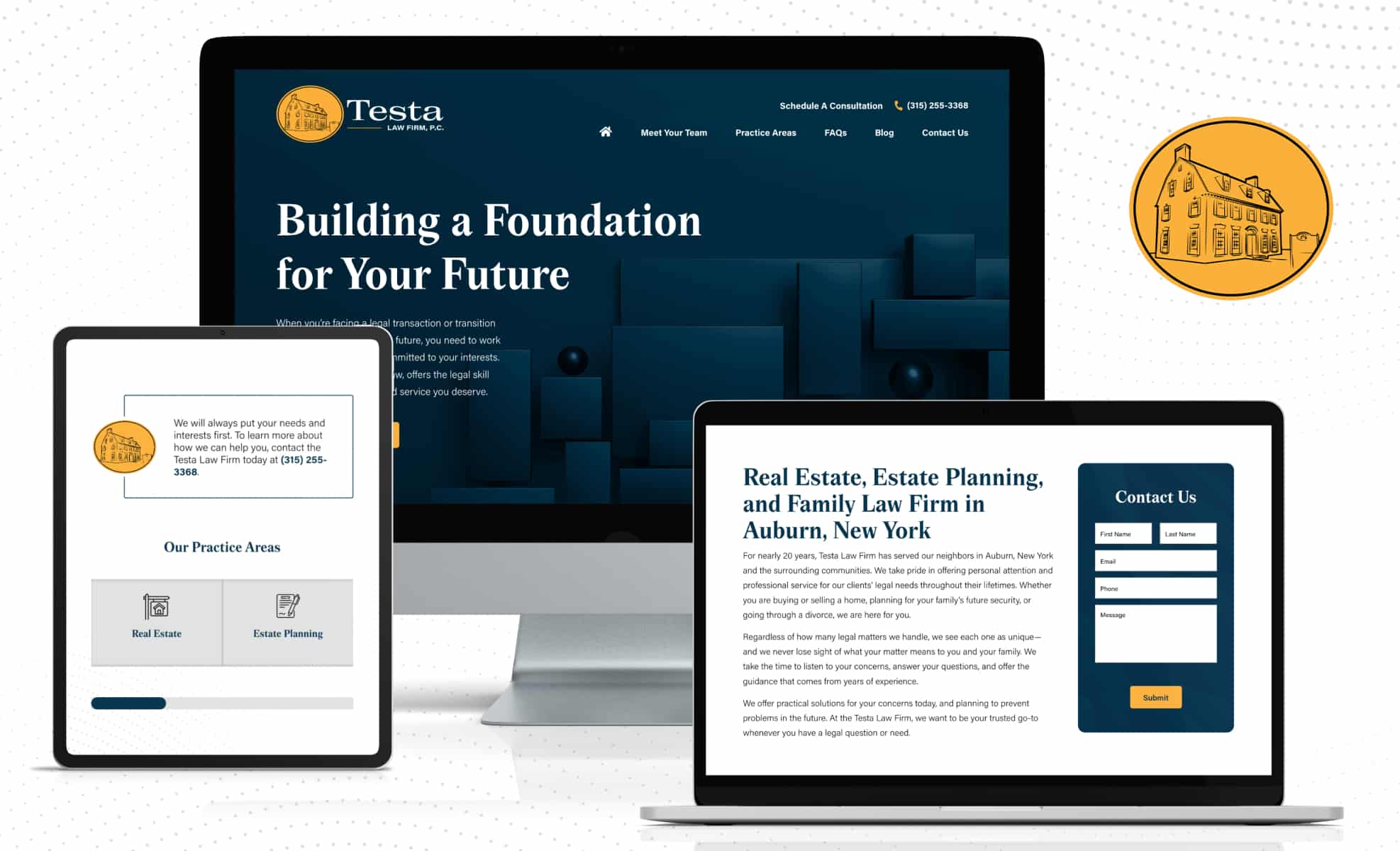 Law Firm Website design for Testa Law Firm, P.C.