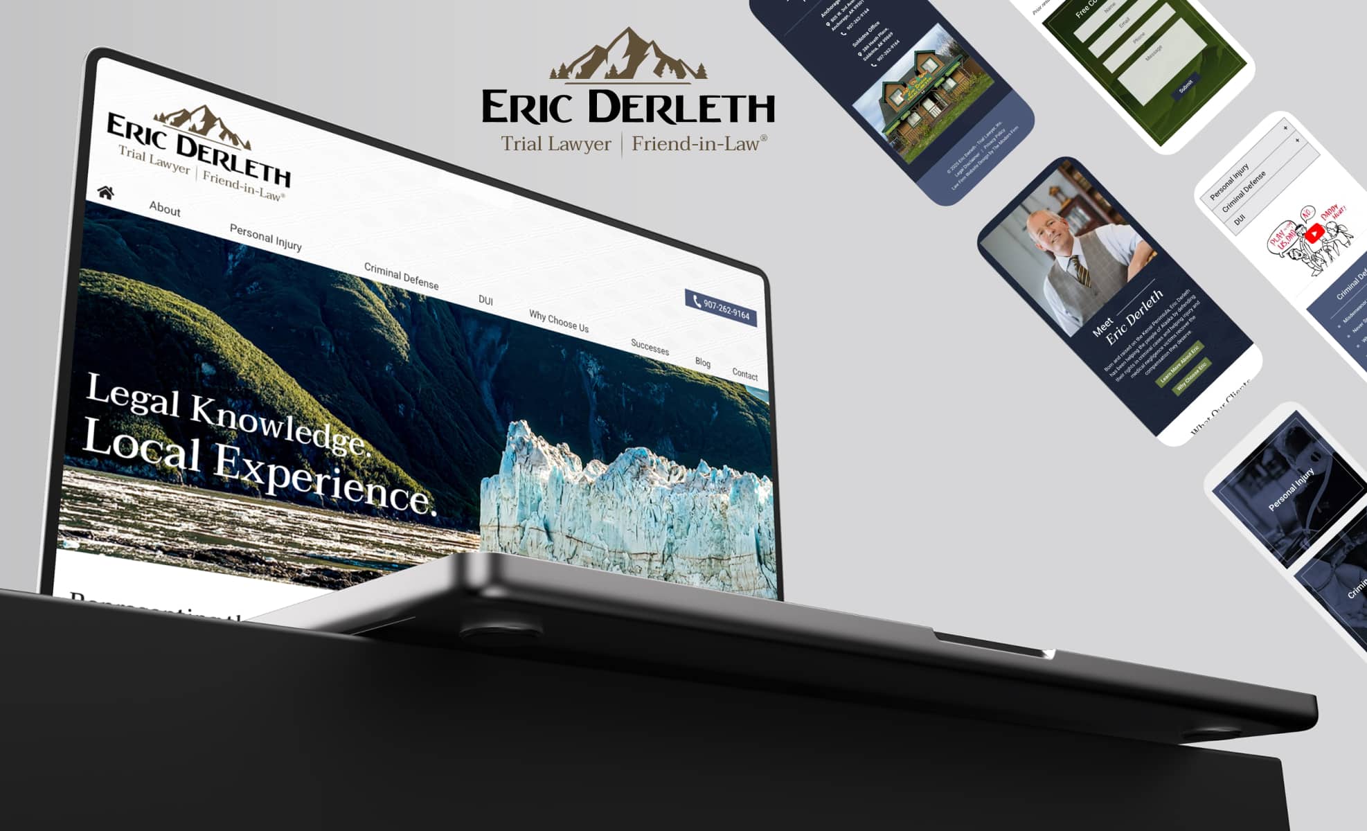 Law Firm Website design for Eric Derleth - Trial Lawy…