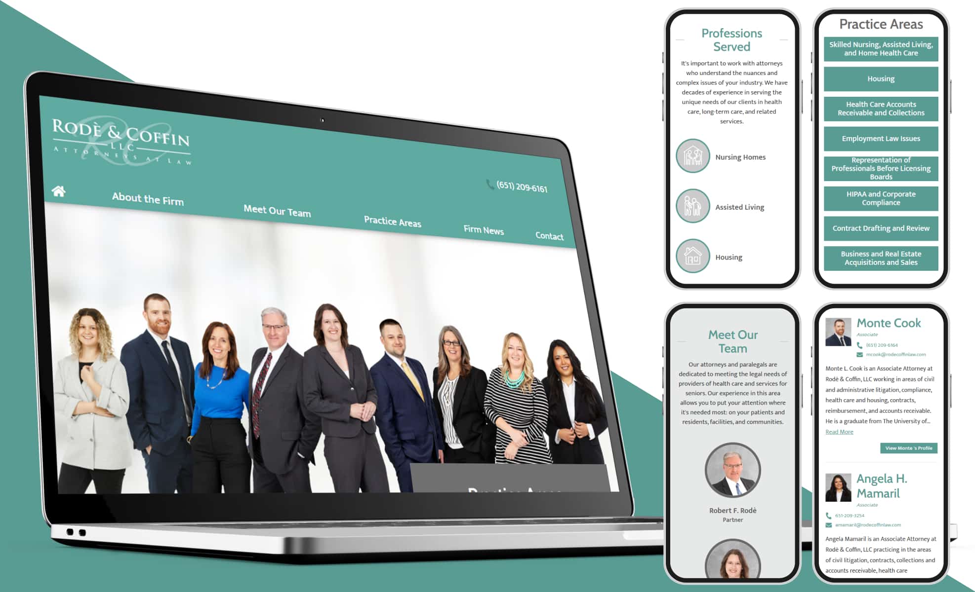 Law Firm Website design for Voigt, Rode & Boxeth LLC