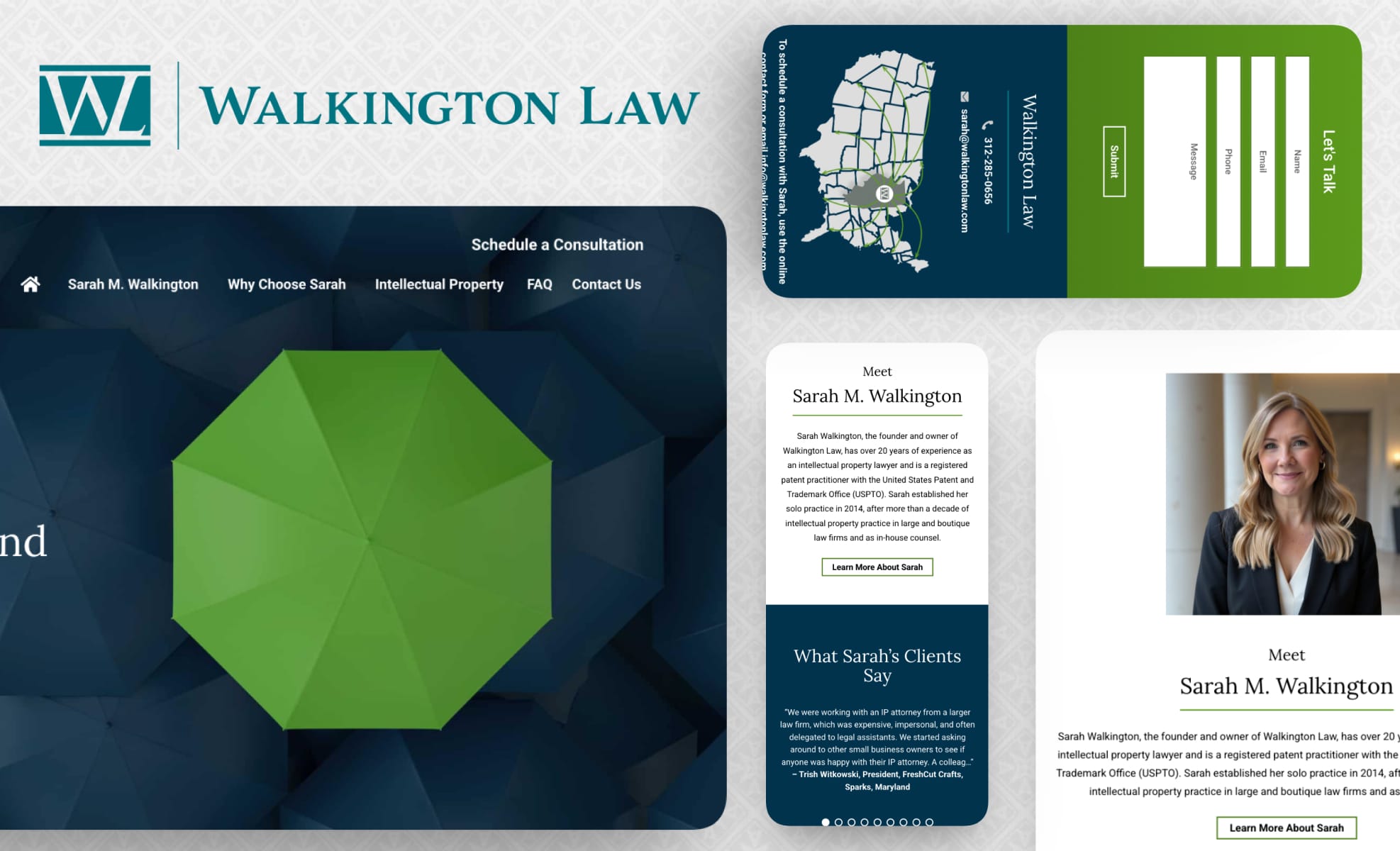 Law Firm Website design for Walkington Law