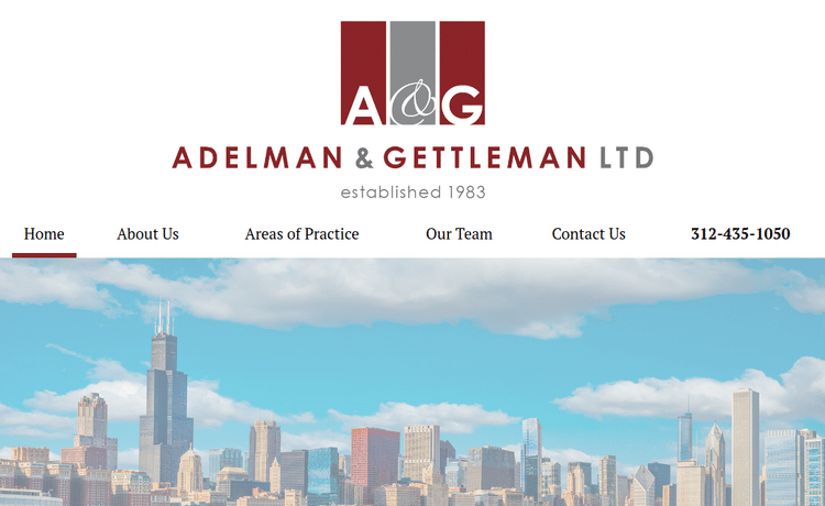 Law Firm Website design for Adelman & Gettleman, Ltd.