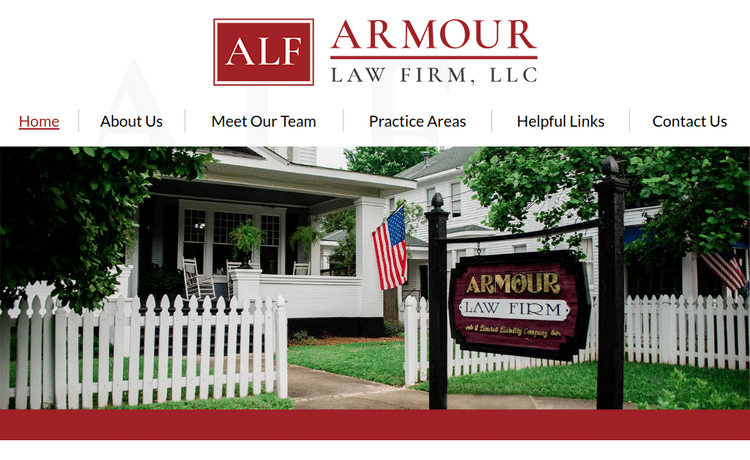 Law Firm Website design for Armour Law Firm