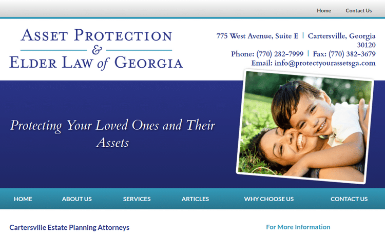 Law Firm Website design for Asset Protection & Elder…