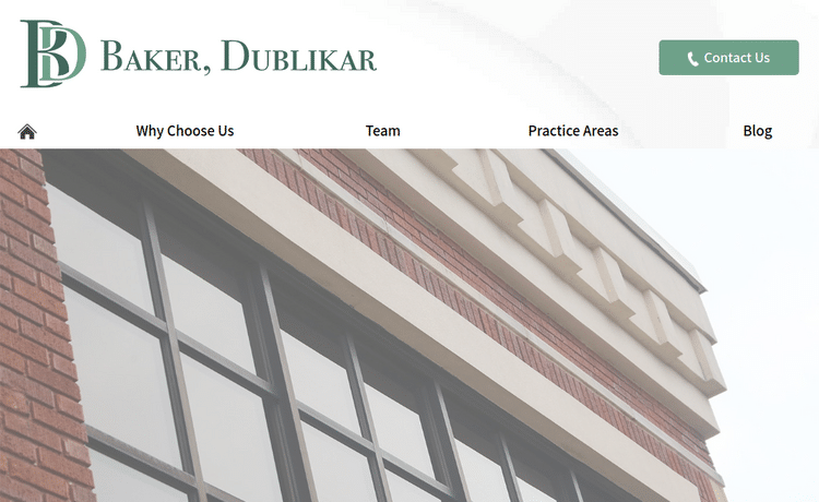 Law Firm Website design for Baker, Dublikar, Beck, Wi…