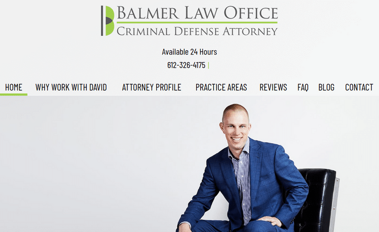 Law Firm Website design for Balmer Law Office, PLLC