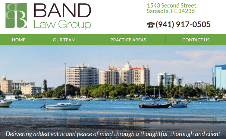 Law Firm Website design for Band Law Group