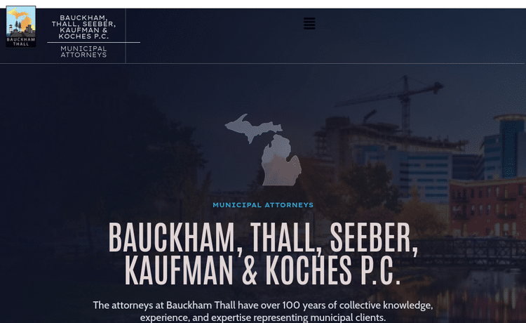 Law Firm Website design for Bauckham, Sparks, Thall,…