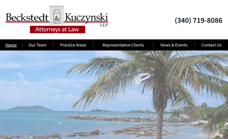 Law Firm Website design for Beckstedt & Kuczynski