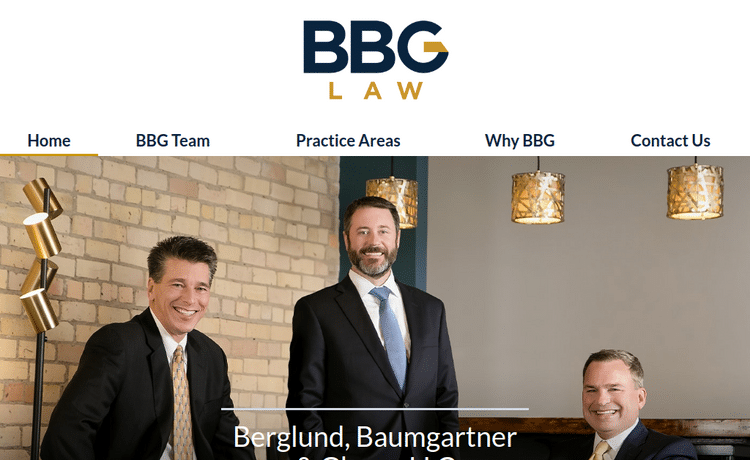 Law Firm Website design for Berglund & Berglund, Ltd.