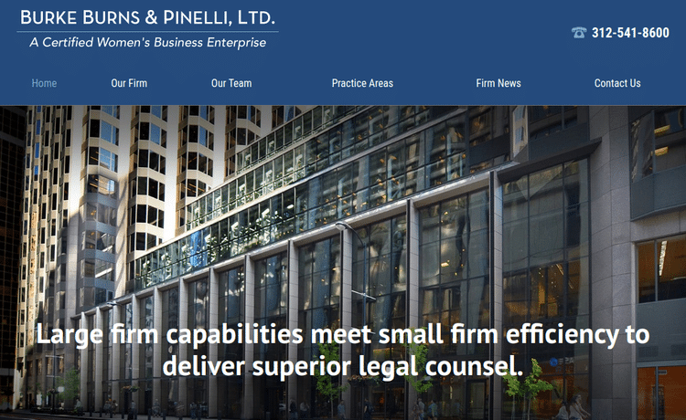 Law Firm Website design for Burke Burns & Pinelli, Lt…
