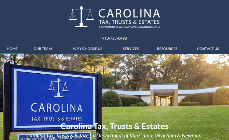 Law Firm Website design for Carolina Tax, Trusts & Es…