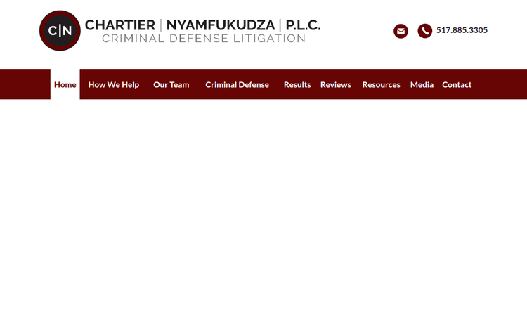 Law Firm Website design for Chartier & Nyamfukudza, P…