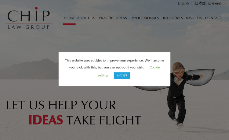 Law Firm Website design for CHIP LAW GROUP