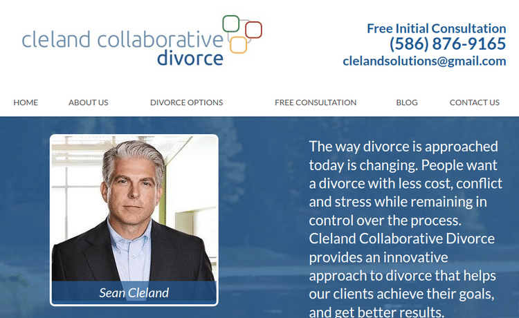 Law Firm Website design for Cleland Collaborative Div…