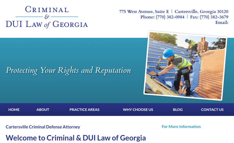 Law Firm Website design for Criminal & DUI Law of Geo…