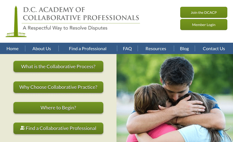 Law Firm Website design for D.C. Academy of Collabora…