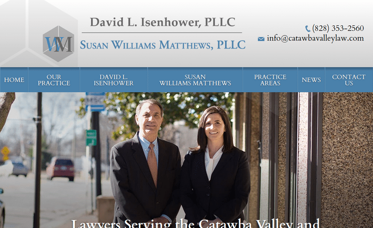 Law Firm Website design for David L. Isenhower, PLLC…