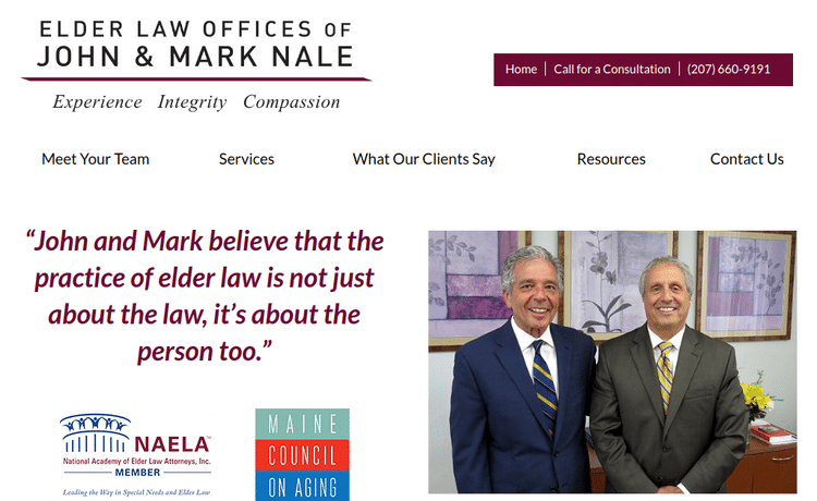 Law Firm Website design for Elder Law Offices of John…