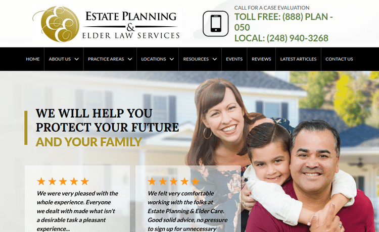 Law Firm Website design for Estate Planning & Elder L…