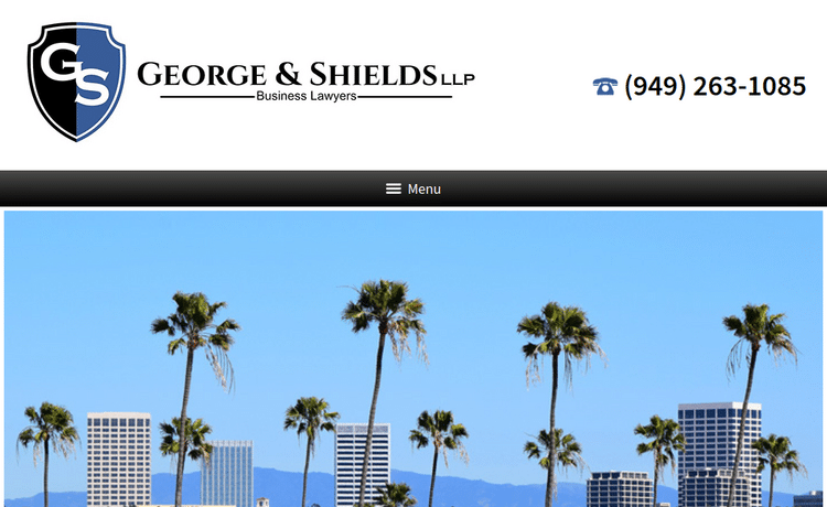 Law Firm Website design for George & Shields, LLP