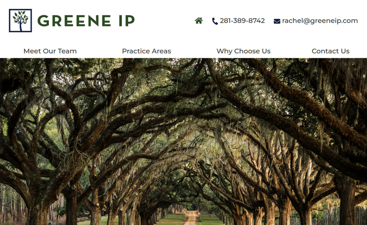 Law Firm Website design for Greene IP PLLC