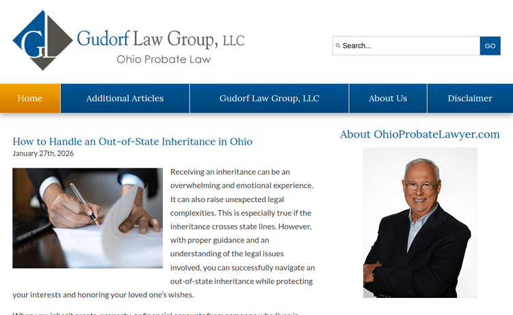 Law Firm Website design for Gudorf Law Group, LLC