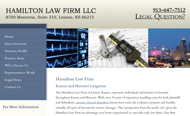 Law Firm Website design for Hamilton Law Firm LLC