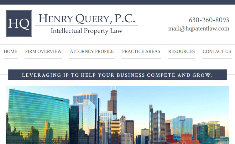Law Firm Website design for Henry Query, P.C.