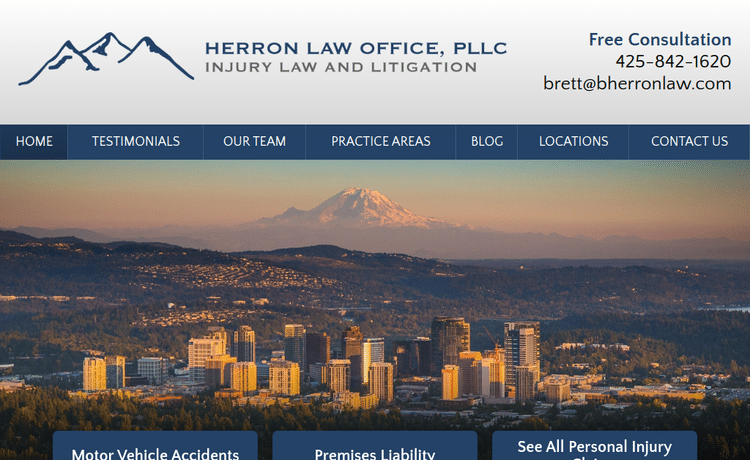Law Firm Website design for Herron Law Office, PLLC