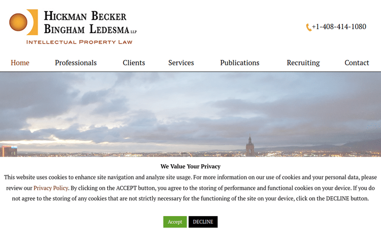 Law Firm Website design for Hickman Palermo Becker Bi…
