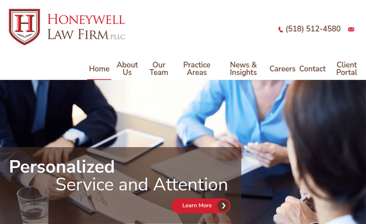 Law Firm Website design for Honeywell Law Firm PLLC