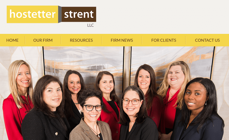 Law Firm Website design for Hostetter Strent LLC