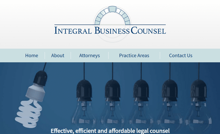 Law Firm Website design for Integral Business Counsel…