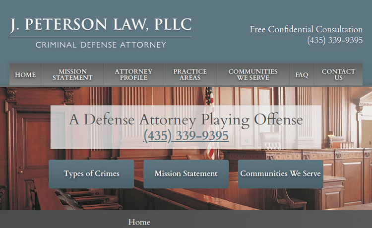 Law Firm Website design for J. Peterson Law, PLLC