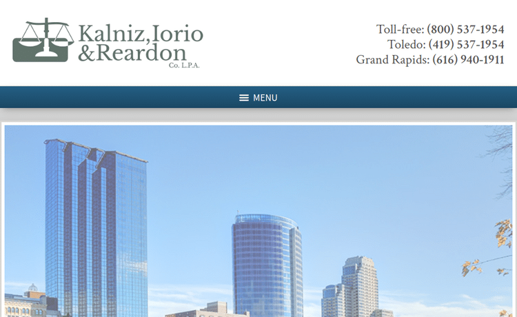 Law Firm Website design for Kalniz, Iorio & Reardon C…