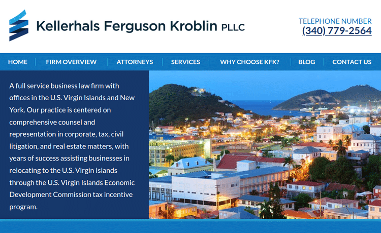 Law Firm Website design for Kellerhals Ferguson Krobl…