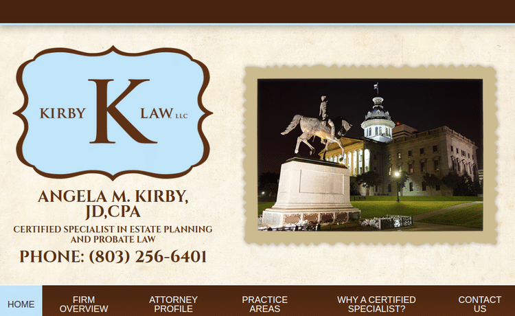 Law Firm Website design for Kirby Law, LLC