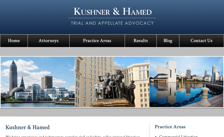 Law Firm Website design for Kushner, Hamed & Grostic…